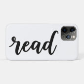 Minimalist Modern Cursive "read" Calligraphy Case-Mate iPhoneケース (裏面(横))