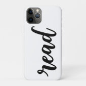 Minimalist Modern Cursive "read" Calligraphy Case-Mate iPhoneケース (裏)