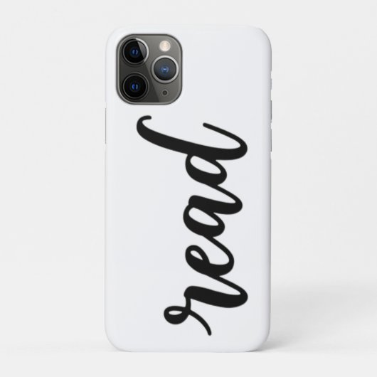 Minimalist Modern Cursive "read" Calligraphy Case-Mate iPhoneケース (裏)
