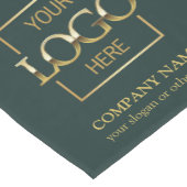 Minimalist Modern Custom Business Logo Branded ショートテーブルランナー (コーナー)