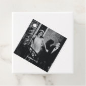 Minimalist Modern Custom Photo Wedding Thank You フェイバータグ (インサイチュ)