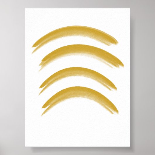 Minimalist Modern Decorative Wall Art Print ポスター (正面)