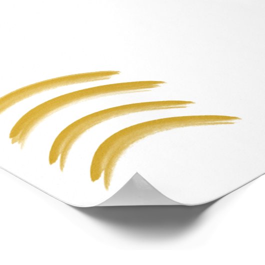 Minimalist Modern Decorative Wall Art Print ポスター (角)