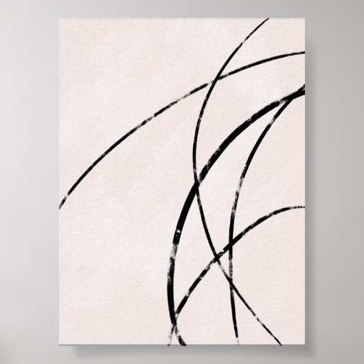 Minimalist Modern Decorative Wall Print ポスター (正面)
