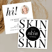 Minimalist Modern Dermatologist Aesthetician Photo スクエア名刺