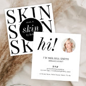 Minimalist Modern Dermatologist Aesthetician Photo スクエア名刺