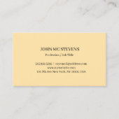 Minimalist Modern Elegant Business Card 名刺 (正面)