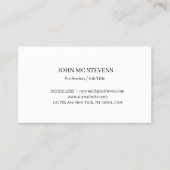 Minimalist Modern Elegant Business Card 名刺 (正面)