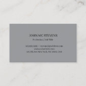 Minimalist Modern Elegant Business Card 名刺 (正面)