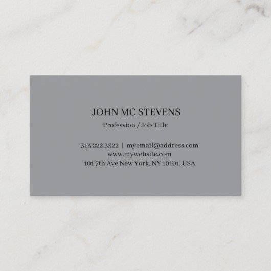 Minimalist Modern Elegant Business Card 名刺 (正面)