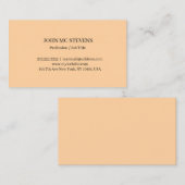 Minimalist Modern Elegant Business Card 名刺 (正面/裏面)
