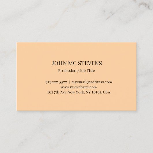 Minimalist Modern Elegant Business Card 名刺 (正面)