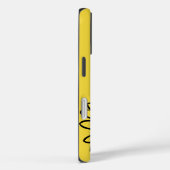 Minimalist Modern Elegant Daisy flower and text Case-Mate iPhoneケース (裏面 / 右)