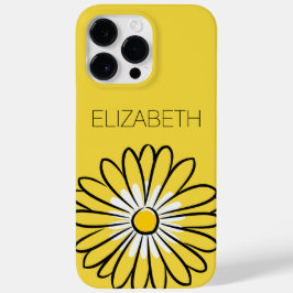 Minimalist Modern Elegant Daisy flower and text Case-Mate iPhone 14 Pro Maxケース