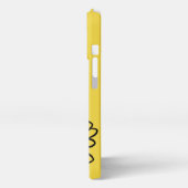 Minimalist Modern Elegant Daisy flower and text iPhoneケース (左側面)