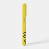 Minimalist Modern Elegant Daisy flower and text iPhoneケース (右側面)