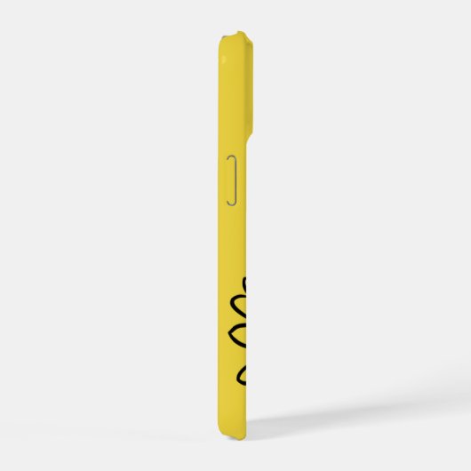 Minimalist Modern Elegant Daisy flower and text iPhone 15ケース (右側面)