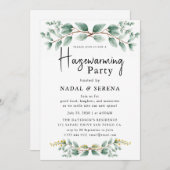 Minimalist Modern Elegant Housewarming Party 招待状 (正面/裏面)