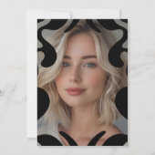 Minimalist Modern Elegant Photo Graduation Party 招待状 (裏面)