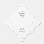 Minimalist Modern Elegant Retirement Party フェイバーボックス (折り畳みなし)