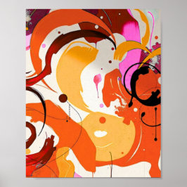 Minimalist Modern Geometric Art Poster ポスター