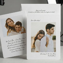 Minimalist Modern Insta Photo Film Simple Wedding