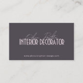 Minimalist Modern Interior Decorator Professional 名刺 (正面)