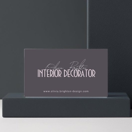 Minimalist Modern Interior Decorator Professional 名刺
