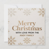 Minimalist Modern Merry Christmas Card カード (正面)