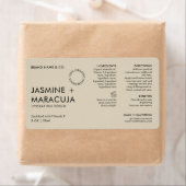 Minimalist Modern Organic Cosmetic Dropper Bottle ラベル (インサイチュ)