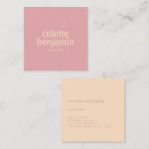 Minimalist Modern Pastel Pink & Pale Peach