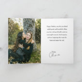 Minimalist Modern Photo Birthday Niece カード (内部)