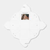 Minimalist Modern Photo Custom Wedding Name Date フェイバーボックス (折り畳みなし)