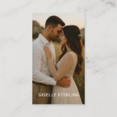 Minimalist Modern Photographer Photo 名刺 (裏面)