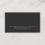 Minimalist Modern Plain Fitness Personal Trainer 名刺 (裏面)