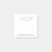 Minimalist Modern Script Business Name or Logo ポストイット (正面)