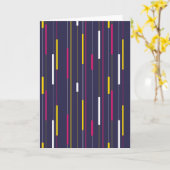 Minimalist Modern Stripes カード (黄色い花)