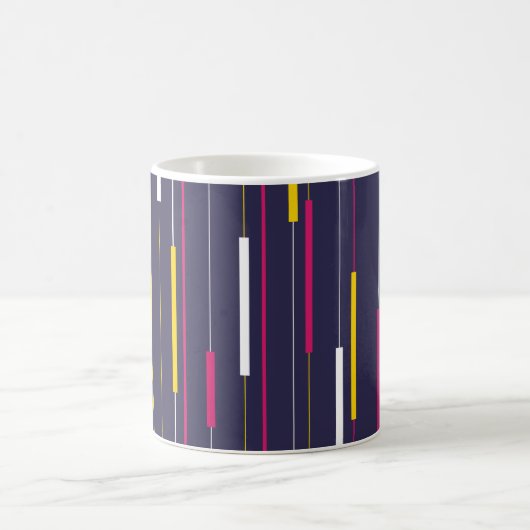 Minimalist Modern Stripes コーヒーマグカップ (中央)