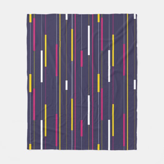 Minimalist Modern Stripes フリースブランケット (正面)