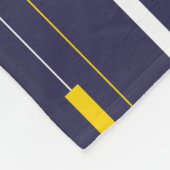 Minimalist Modern Stripes フリースブランケット (角)