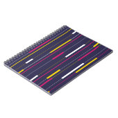 Minimalist Modern Stripes Spiral Notebook ノートブック (左側)