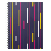 Minimalist Modern Stripes Spiral Notebook ノートブック (正面)