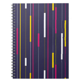 Minimalist Modern Stripes Spiral Notebook ノートブック