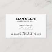 Minimalist Modern | Stylish Handwritten Reminder 予約カード (裏面)