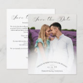 Minimalist Modern Typography Script Wedding Photo (正面/裏面)