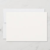 Minimalist Modern Typography Wedding Table Number 招待状 (裏面)