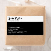 Minimalist modern typography white black label ラベル (インサイチュ)