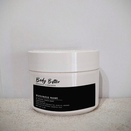 Minimalist modern typography white black label ラベル