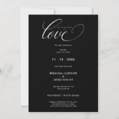 Minimalist Modern Vellum Effect Photo Wedding セーブザデート (裏面)