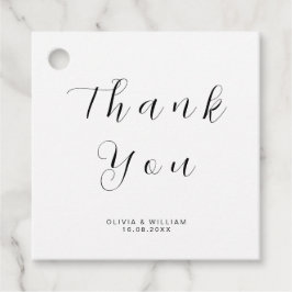 Minimalist Modern Wedding フェイバータグ